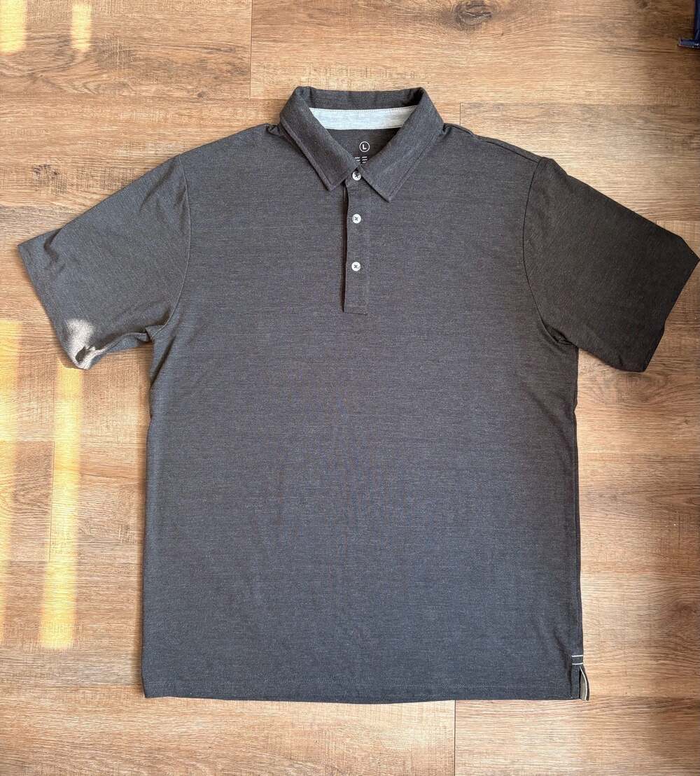 Free Fly Large Men's Bamboo Blend Performance Short Sleeve Polo Shirt
